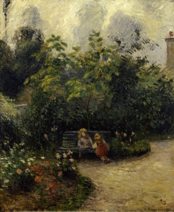 Bild-Nr: 30006344 C.Pissarro / Garden in L'Hermitage Erstellt von: Pissarro, Camille