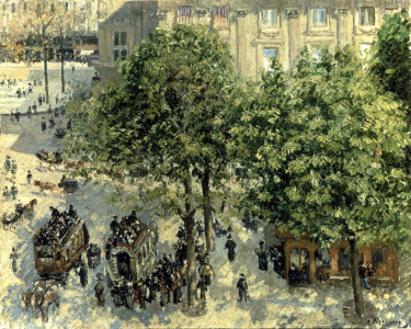 Bild-Nr: 30006388 Pissarro, / Place du Theatre Francais Erstellt von: Pissarro, Camille