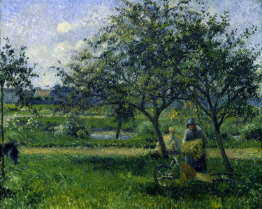 Bild-Nr: 30006394 C.Pissarro / The Wheelbarrow / c.1881 Erstellt von: Pissarro, Camille