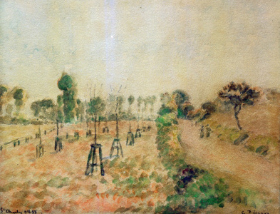 Bild-Nr: 30006422 Pissarro / The Field Path / 1888 Erstellt von: Pissarro, Camille