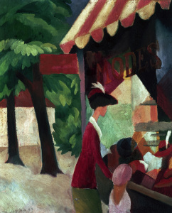 Bild-Nr: 30006494 August Macke, Vor dem Hutladen Erstellt von: Macke, August