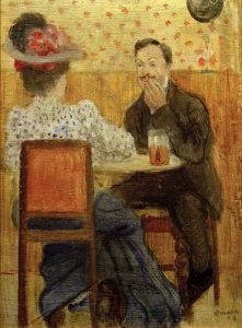 Bild-Nr: 30006530 A.Macke, Paar am Biertisch, 1907 Erstellt von: Macke, August