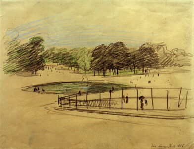 Bild-Nr: 30006556 A.Macke, Bassin im Jardin des Tuileries Erstellt von: Macke, August