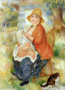 Bild-Nr: 30006596 Renoir/Motherhood. Nursing mother/1886 Erstellt von: Renoir, Pierre-Auguste