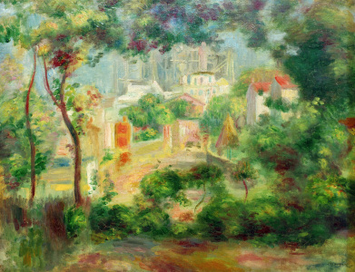 Bild-Nr: 30006880 Renoir / The gardens o.Montmartre / 1896 Erstellt von: Renoir, Pierre-Auguste