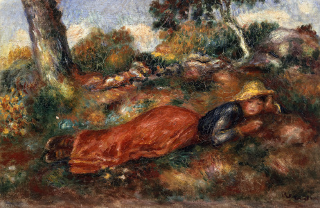 Bild-Nr: 30006900 A. Renoir / Jeune fille sur l'herbe Erstellt von: Renoir, Pierre-Auguste