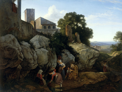 Bild-Nr: 30006960 L.Richter, Ariccia / Morning / 1828 Erstellt von: Richter, Ludwig