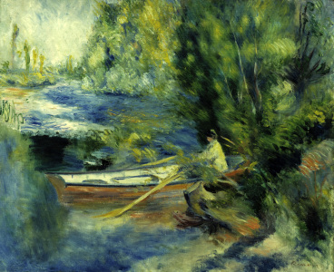 Bild-Nr: 30007044 Renoir / On the bank o.a river / 1878/80 Erstellt von: Renoir, Pierre-Auguste