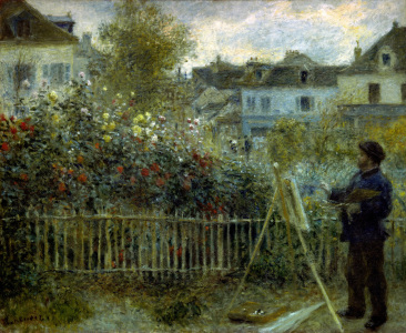 Bild-Nr: 30007088 Claude Monet painting / Renoir Erstellt von: Renoir, Pierre-Auguste