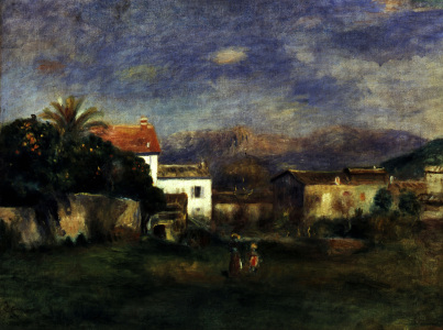 Bild-Nr: 30007124 Auguste Renoir/Vue de Cagnes/ post 1900 Erstellt von: Renoir, Pierre-Auguste