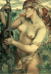 Bild-Nr: 30007134 Rossetti / Sirene Ligeia / 1873 Erstellt von: Rossetti, Dante Gabriel