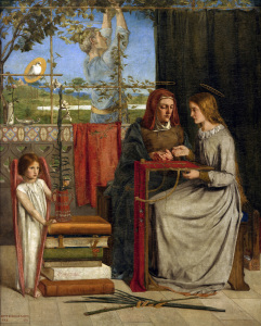Bild-Nr: 30007156 Rossetti / Girlhood of Mary Virgin Erstellt von: Rossetti, Dante Gabriel