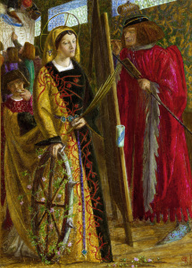 Bild-Nr: 30007160 Rossetti / St Catherine / Painting, 1857 Erstellt von: Rossetti, Dante Gabriel