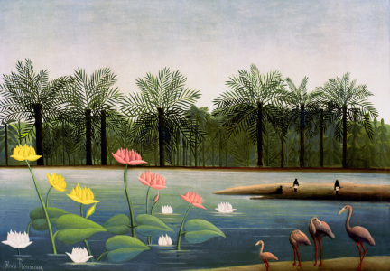 Bild-Nr: 30007232 H.Rousseau, The Flamingoes Erstellt von: Rousseau, Henri Julien Felix