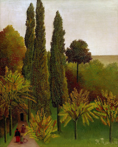 Bild-Nr: 30007234 H.Rousseau, Walking in t.Parc Buttes-Ch. Erstellt von: Rousseau, Henri Julien Felix