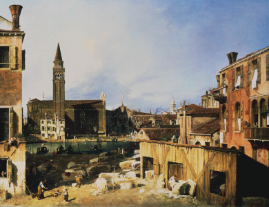 Bild-Nr: 30007373 Canaletto, Church and Scuola della Carit Erstellt von: Canal, Giovanni Antonio & Bellotto, Bernardo