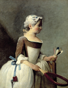 Bild-Nr: 30007417 Chardin / Girl with shuttlecock/ 1737/41 Erstellt von: Chardin, Jean Siméon