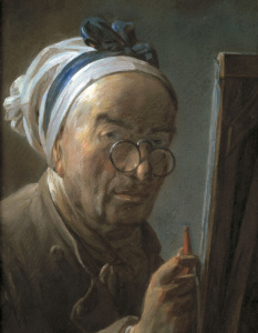 Bild-Nr: 30007427 Chardin / Self-portrait / c.1776 Erstellt von: Chardin, Jean Siméon
