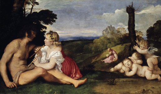 Bild-Nr: 30007519 Titian / The Three Ages of Man / c. 1512 Erstellt von: Vecellio, Tiziano