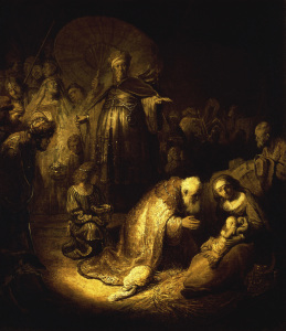 Bild-Nr: 30007573 Rembrandt / Adoration of the Magi / 1632 Erstellt von: Rembrandt Harmenszoon van Rijn