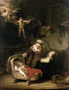 Bild-Nr: 30007585 The Holy Family / Rembrandt / 1645 Erstellt von: Rembrandt Harmenszoon van Rijn