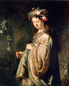 Bild-Nr: 30007717 Rembrandt, Saskia als Flora Erstellt von: Rembrandt Harmenszoon van Rijn