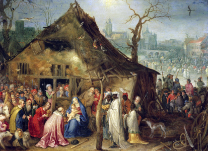 Bild-Nr: 30007851 Adoration of the Kings / Brueghel t.E Erstellt von: Jan Brueghel der Ältere