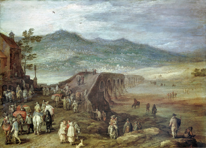 Bild-Nr: 30007873 Jan Brueghel d.Ä., Brücke zu Talavera Erstellt von: Jan Brueghel der Ältere