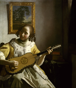 Bild-Nr: 30007903 Vermeer van Delft / Guitar player / 1670 Erstellt von: Jan Vermeer van Delft