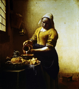Bild-Nr: 30007937 Vermeer / Maid with milk jug / c.1658 Erstellt von: Jan Vermeer van Delft