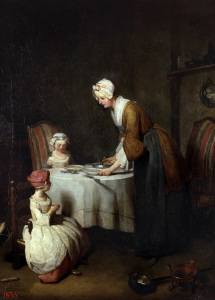 Bild-Nr: 30007951 J.B.S.Chardin, Tischgebet Erstellt von: Chardin, Jean Siméon