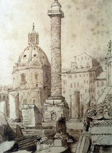 Bild-Nr: 30008147 Rome / Trajan's Column / Turner / 1835 Erstellt von: Turner, Joseph Mallord William