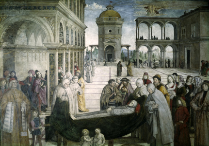 Bild-Nr: 30008211 Pinturicchio, Begräbnis Hl.Bernhardin Erstellt von: Pinturicchio, Bernadino di Betto di Biagio
