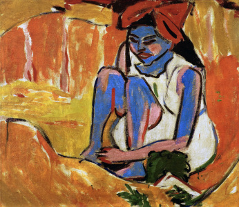 Bild-Nr: 30008265 E.L.Kirchner, Blaues Mädchen in Sonne Erstellt von: Ernst Ludwig Kirchner