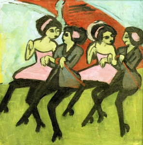 Bild-Nr: 30008315 E.L.Kirchner / Panama Dancers / 1910 Erstellt von: Ernst Ludwig Kirchner