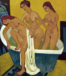 Bild-Nr: 30008425 E.L.Kirchner / Bathing Women / 1915-25 Erstellt von: Ernst Ludwig Kirchner