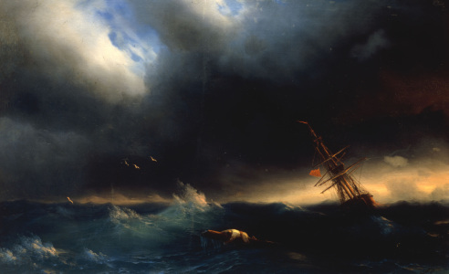 Bild-Nr: 30008639 I.K.Aivazovsky, The Survivor, 1853 Erstellt von: Aiwasowski, Iwan Konstantinowitsch