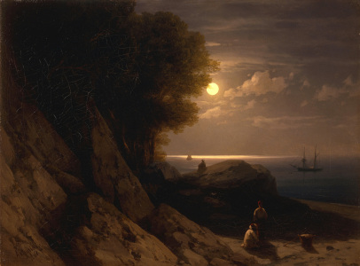 Bild-Nr: 30008643 Aivasovski / Moon night / Painting Erstellt von: Aiwasowski, Iwan Konstantinowitsch