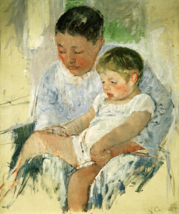 Bild-Nr: 30008811 M. Cassatt, Jenny and her sleepy child. Erstellt von: Cassatt, Mary