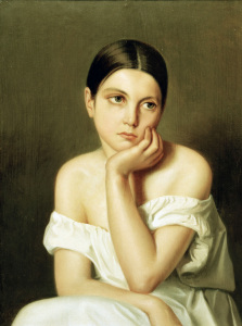 Bild-Nr: 30008843 Th.Chassériau, Portrait of sister Aline Erstellt von: Chasseriau, Theodore