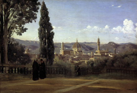 Bild-Nr: 30008865 Florence from Boboli Gardens / Painting Erstellt von: Corot, Jean Baptiste Camille