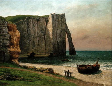 Bild-Nr: 30008995 Courbet / Rocky coast near Étretat Erstellt von: Courbet, Gustave