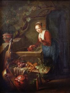 Bild-Nr: 30009238 Gerard Dou / Kitchen Maid by the well Erstellt von: Dou, Gerard