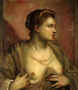 Bild-Nr: 30009405 Tintoretto / Woman with Uncovered Breast Erstellt von: Tintoretto, Jacopo