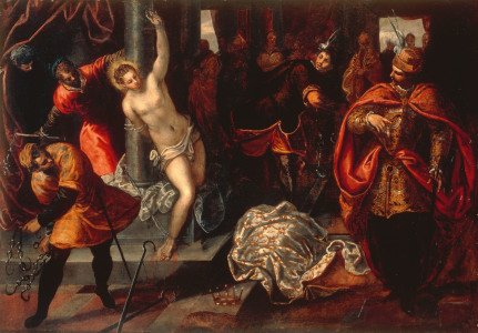 Bild-Nr: 30009419 Tintoretto / Flogging of St. Catherine Erstellt von: Tintoretto, Jacopo