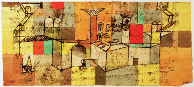 Bild-Nr: 30009580 P.Klee, Temple / Watercolour / 1921 Erstellt von: Klee, Paul