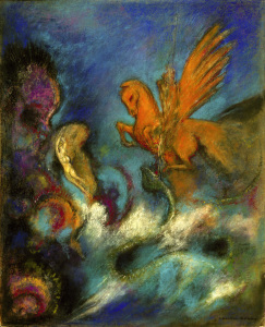 Bild-Nr: 30009650 O.Redon, Roger and Angelica / Perseus... Erstellt von: Redon, Odilon