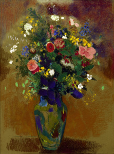 Bild-Nr: 30009686 O.Redon, Bouquet of Wild Flowers/Pastel Erstellt von: Redon, Odilon