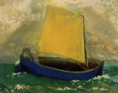 Bild-Nr: 30009696 Odilon Redon, The Mystic Barque / Pastel Erstellt von: Redon, Odilon