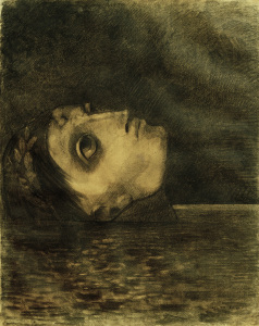 Bild-Nr: 30009726 O.Redon, Drowning Glory (Orpheus) / Draw Erstellt von: Redon, Odilon